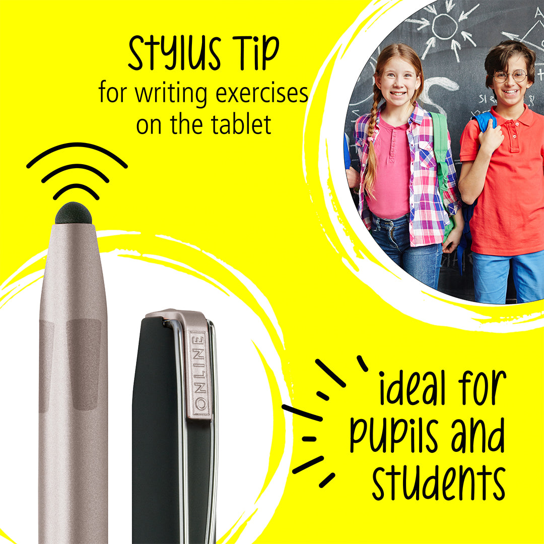 ONLINE Switch Plus Rollerball Pen with Stylus Tip Silver