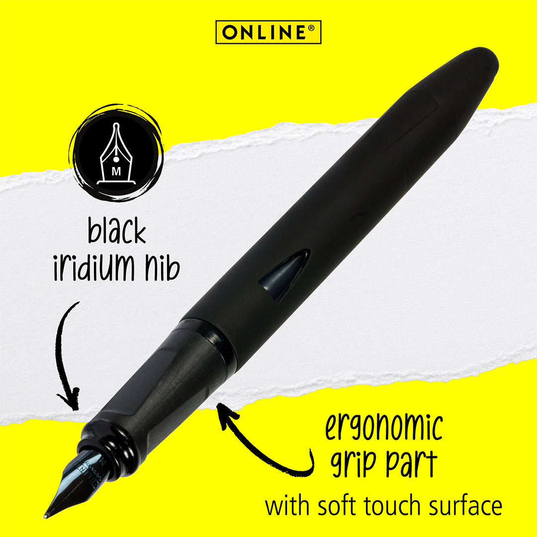 ONLINE Switch Plus Fountain Pen with Stylus Tip Black
