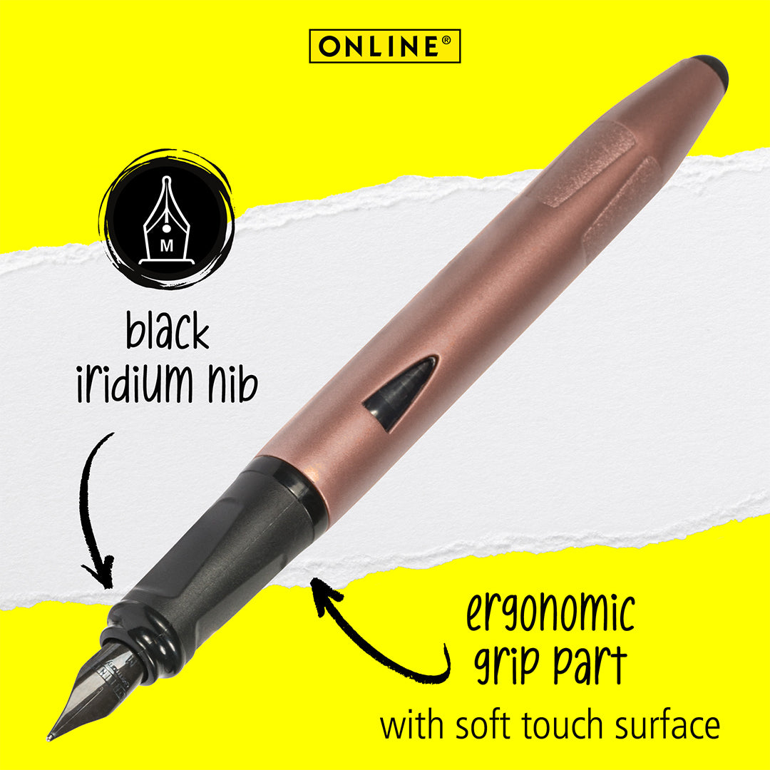 ONLINE Switch Plus Fountain Pen with Stylus Tip Rosegold