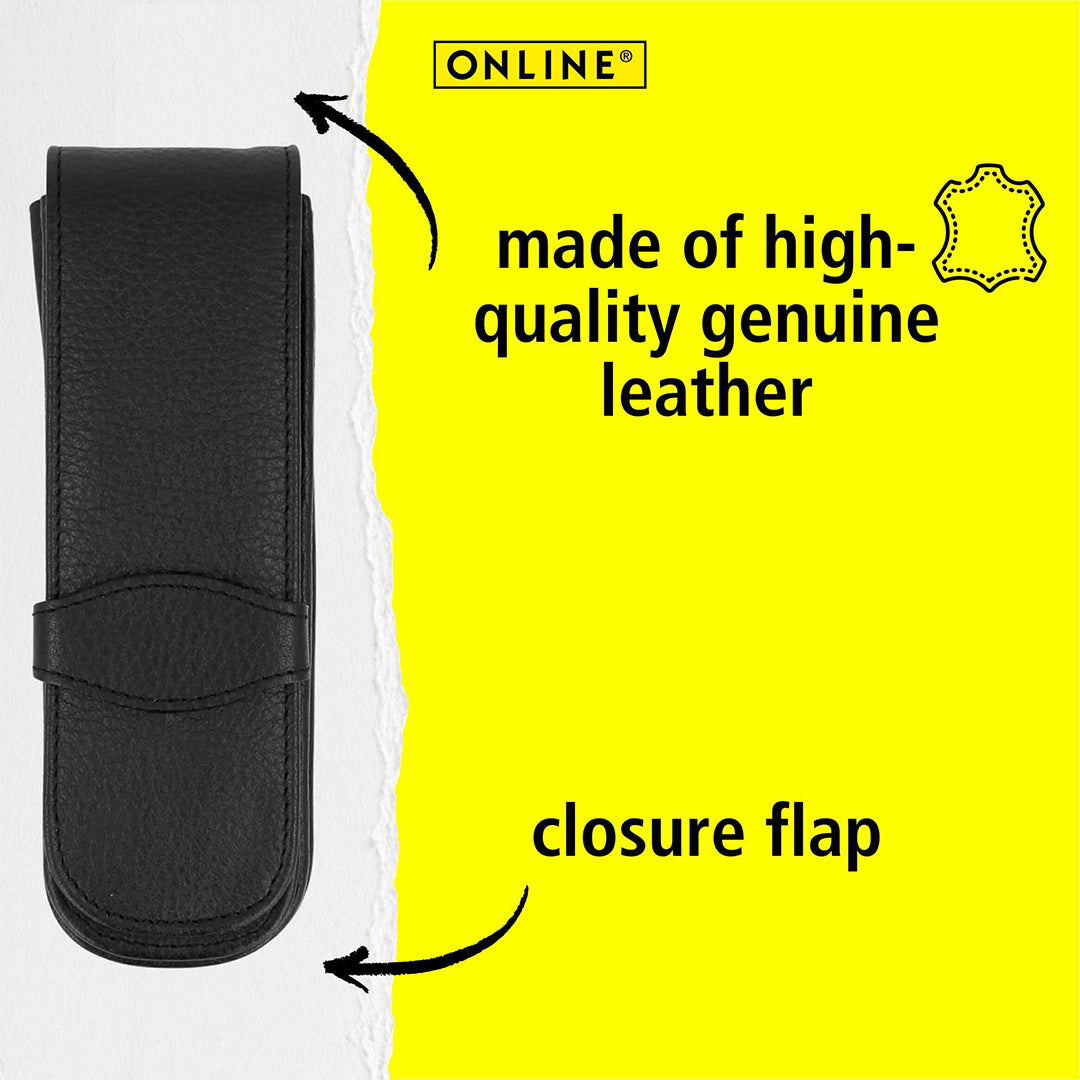 ONLINE Modern Leather 2-Pen Case