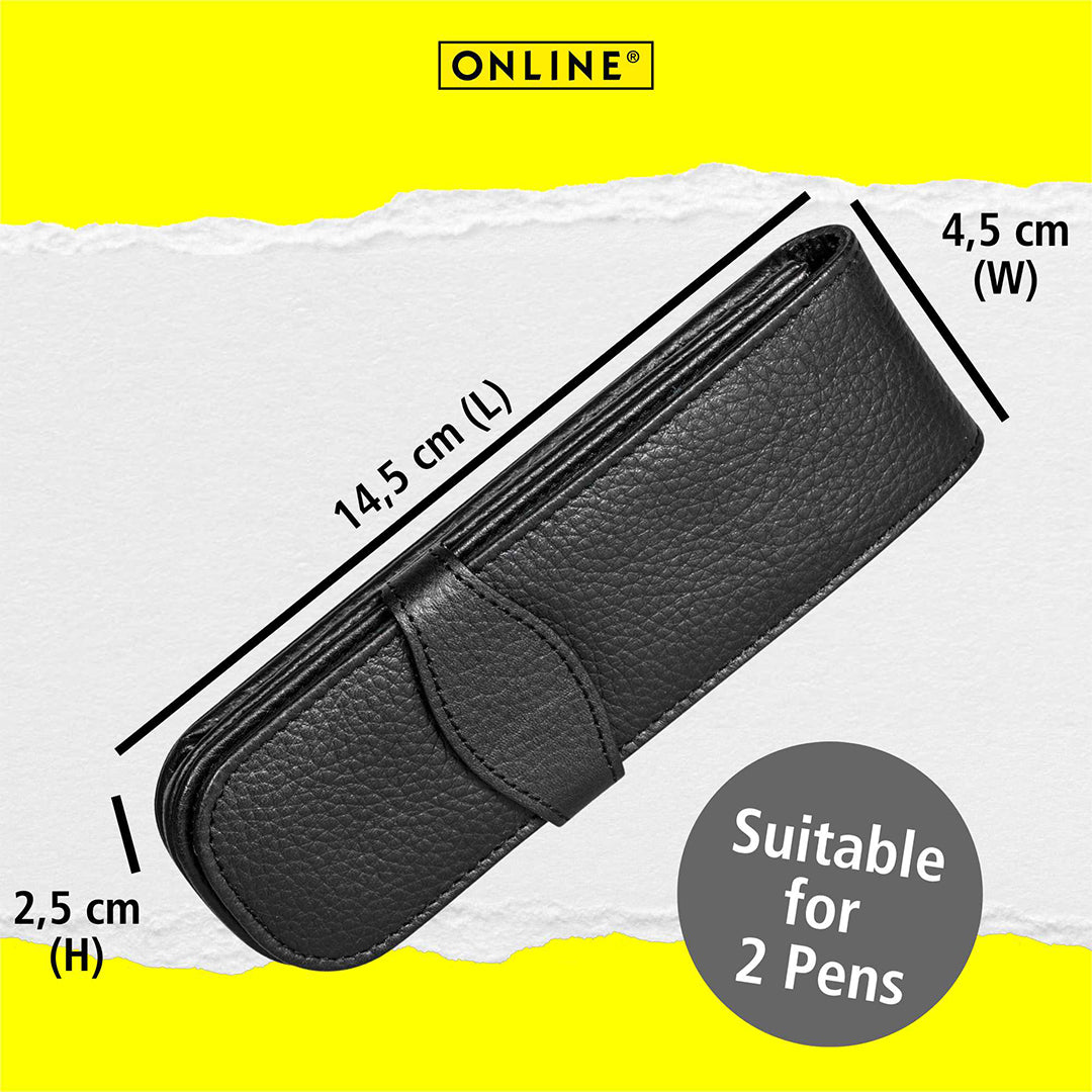 ONLINE Modern Leather 2-Pen Case