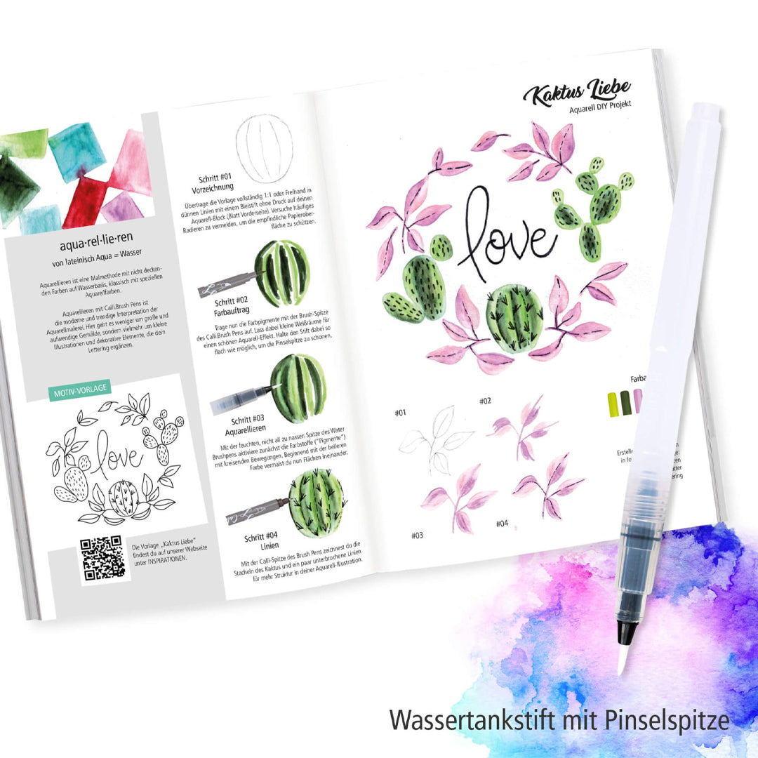 ONLINE Calligraphy Brush Double Tip Set of 10