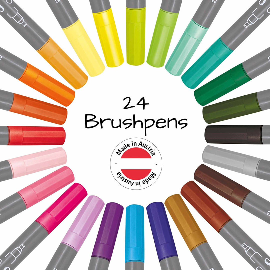 ONLINE Calligraphy Brush Gift Set of 24