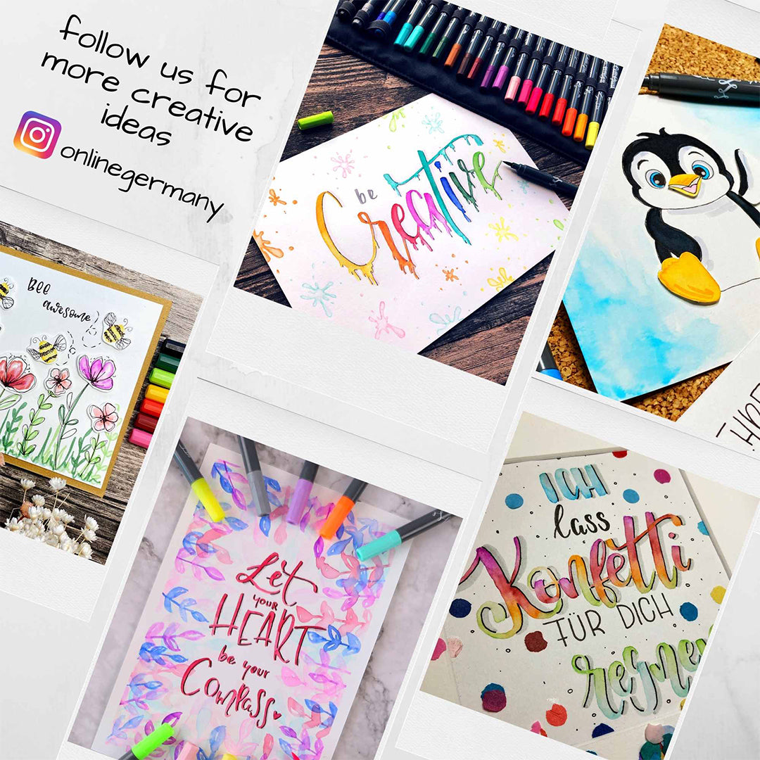 ONLINE Calligraphy Brush Gift Set of 24