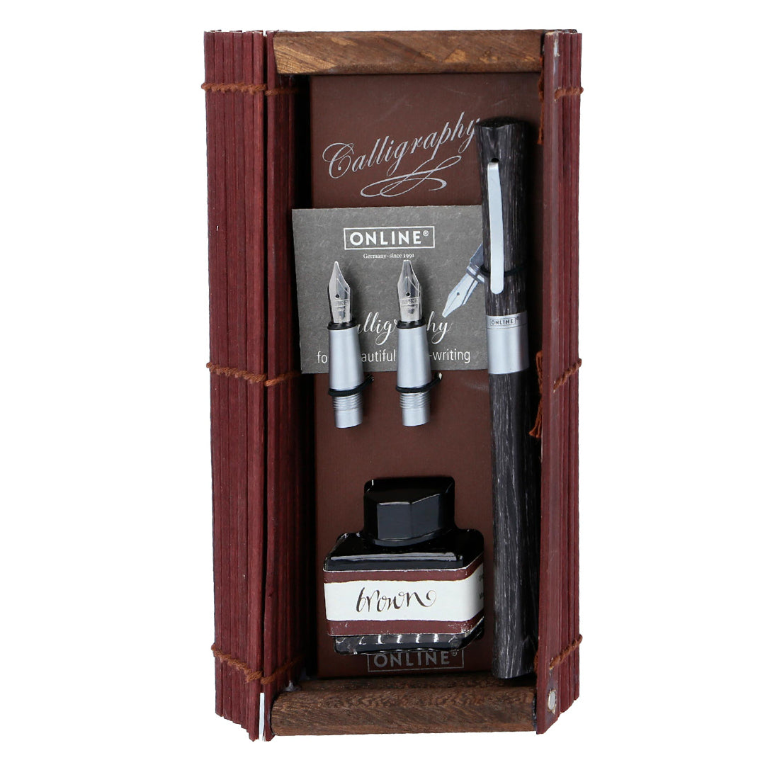 ONLINE Newood Calligraphy Fountain Pen Gift Set Black Wawa Wood