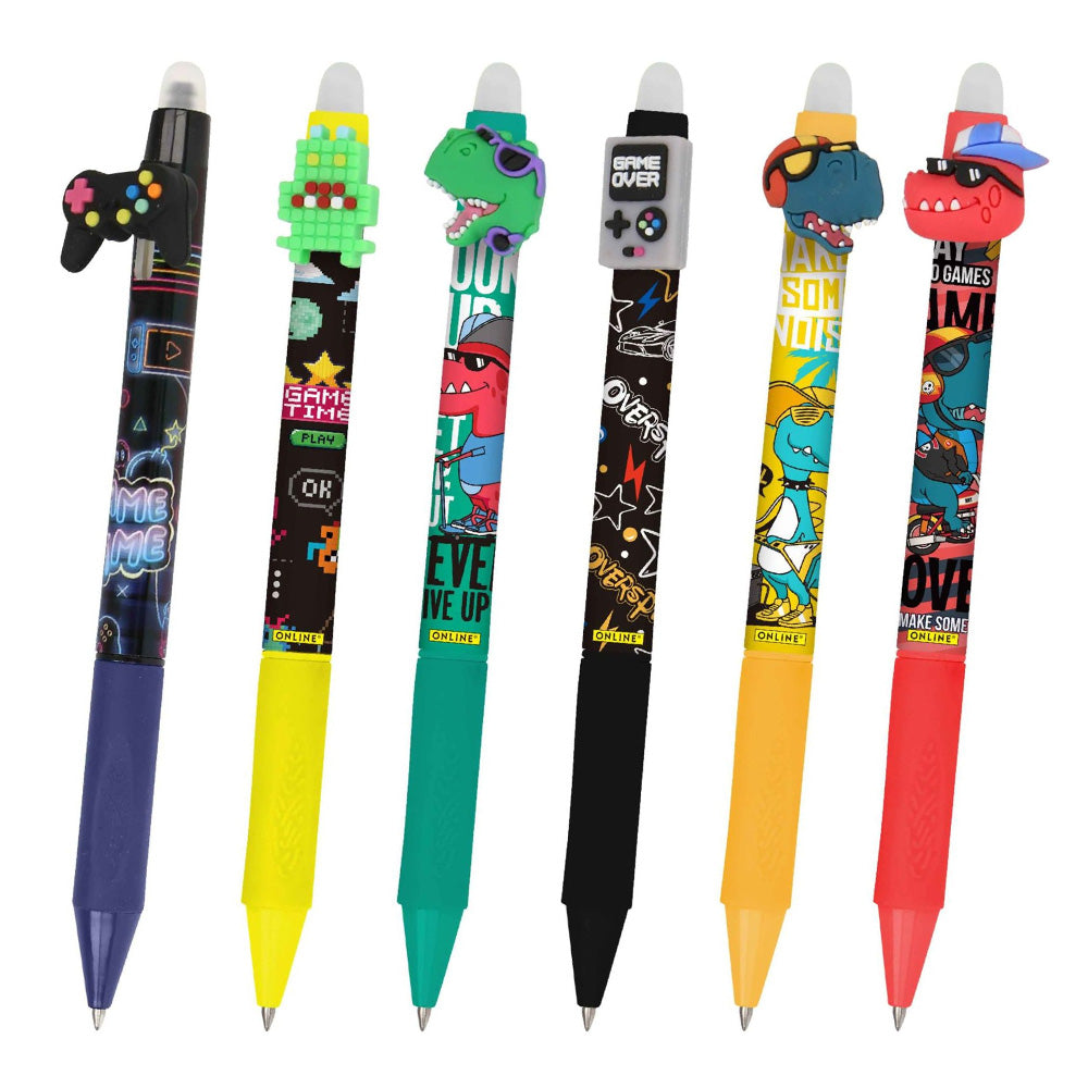 ONLINE magiXX Erasable Gel Pen Fun Set of 6 Assorted