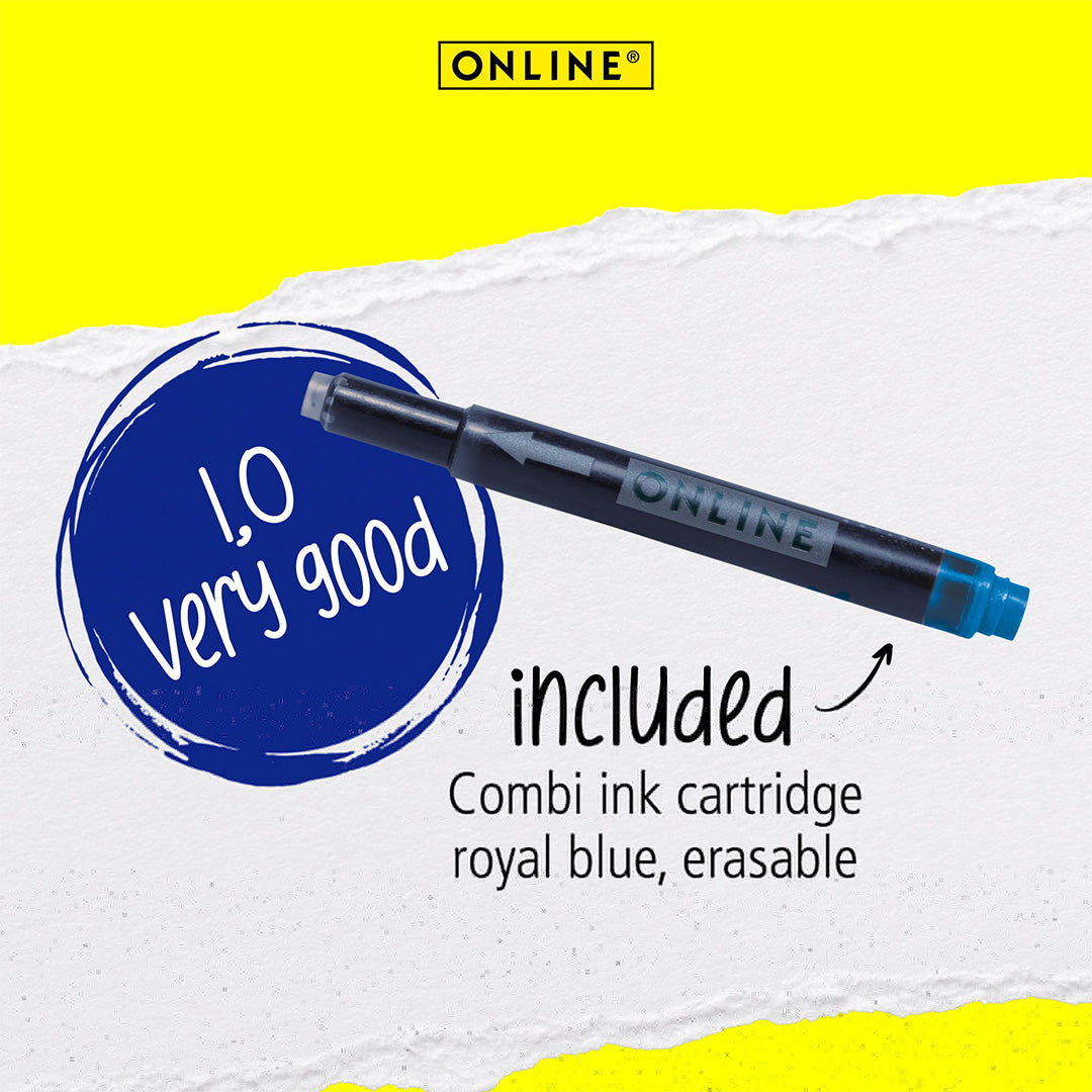 ONLINE AIR Blue Angel certificated fountain pen Blue n'Grey