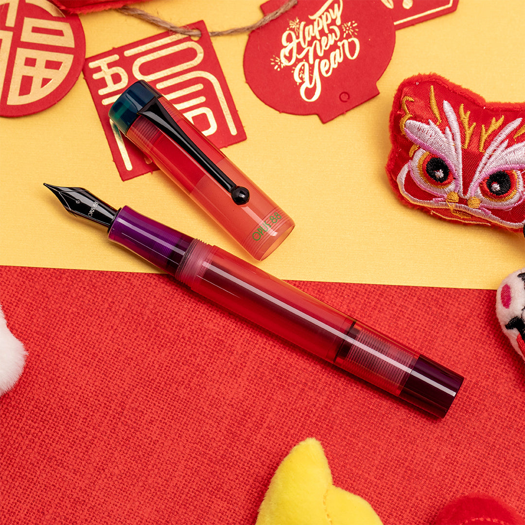 Opus 88 Demonstrator Eye Dropper Fountain Pen 2024 Pink