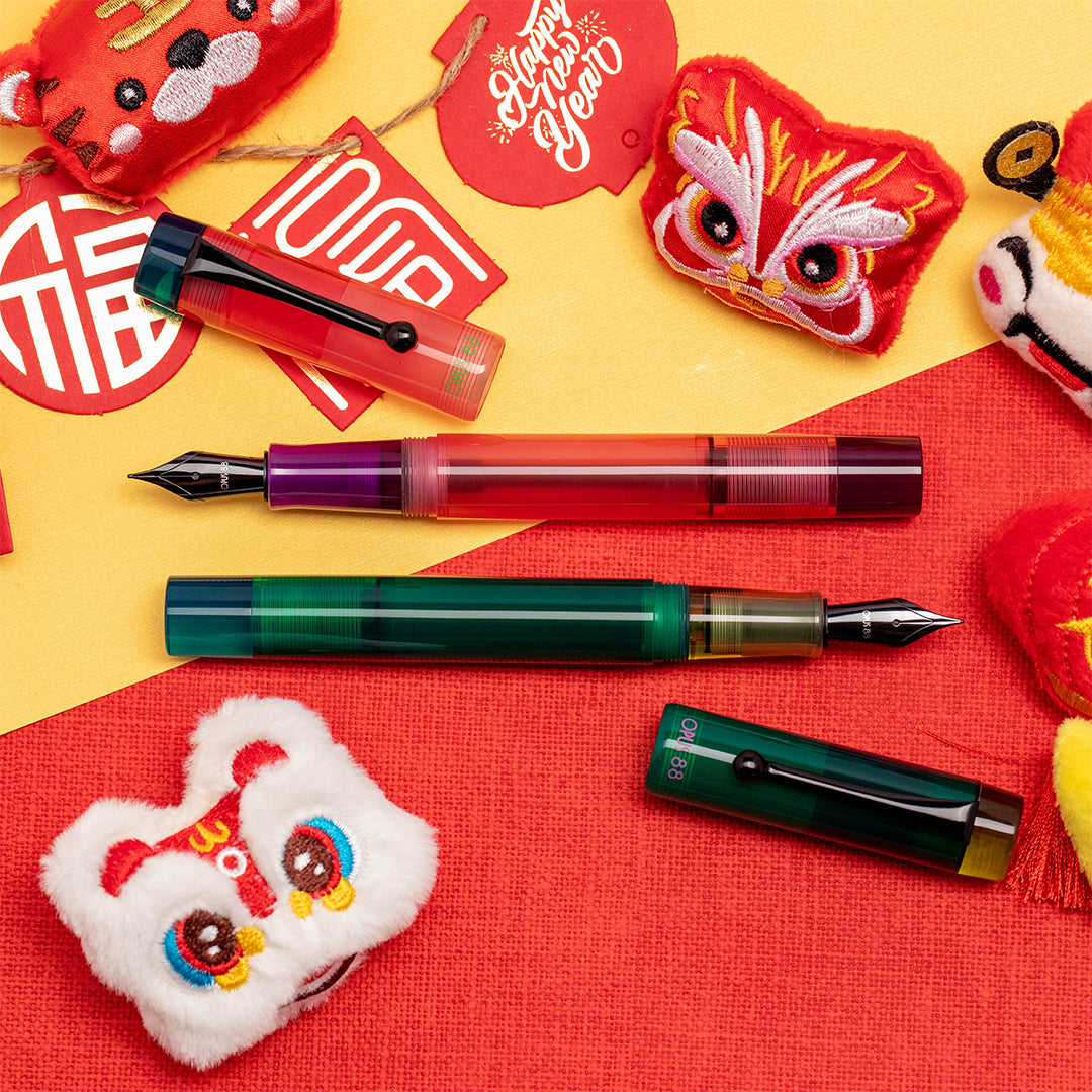 Opus 88 Demonstrator Eye Dropper Fountain Pen 2024 Pink