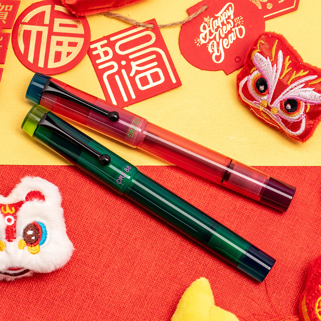 Opus 88 Demonstrator Eye Dropper Fountain Pen 2024 Pink