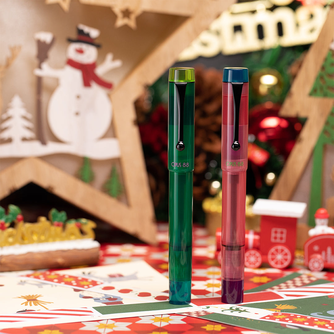 Opus 88 Demonstrator Eye Dropper Fountain Pen 2024 Pink