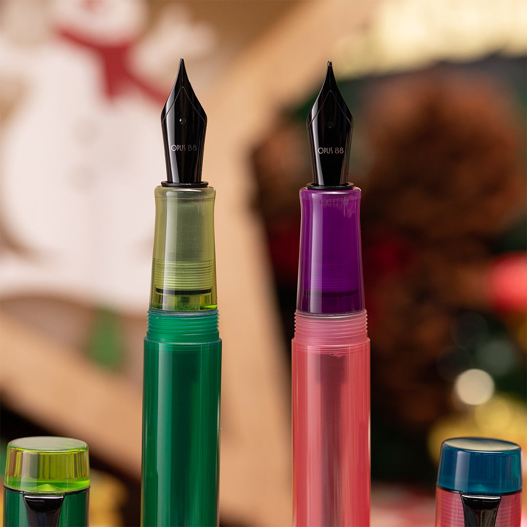 Opus 88 Demonstrator Eye Dropper Fountain Pen 2024 Pink