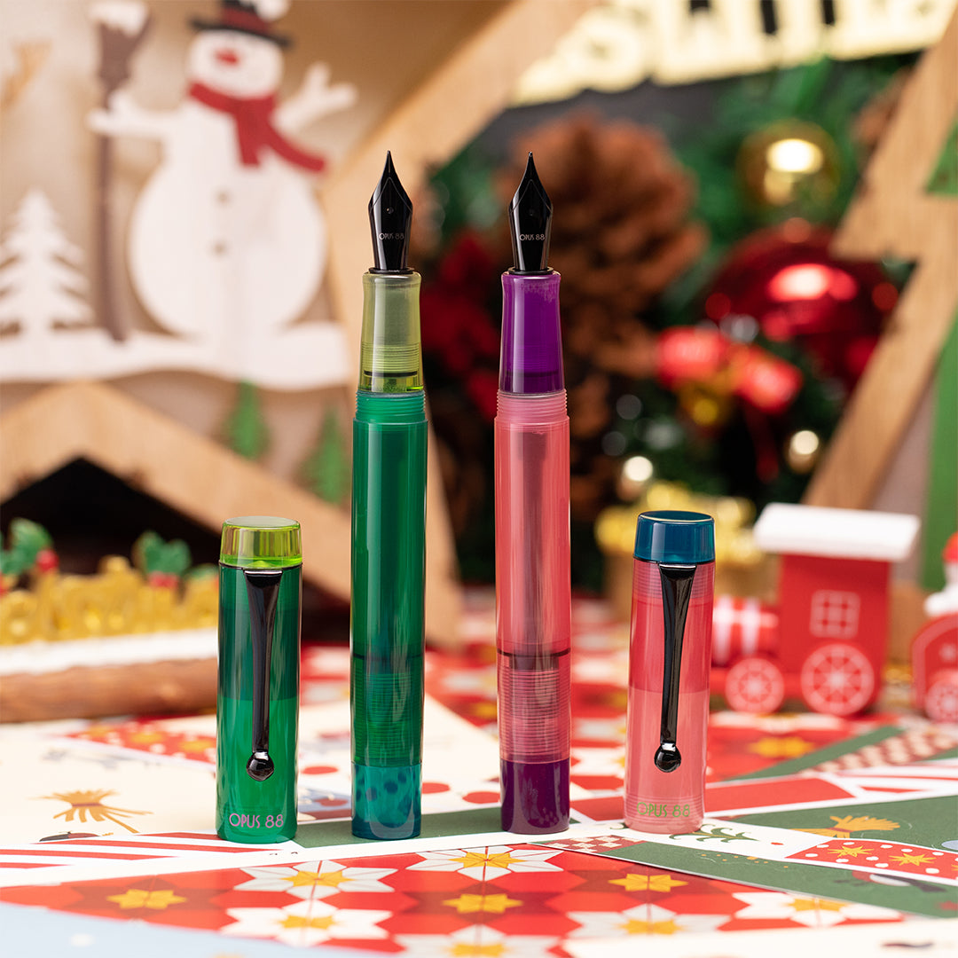 Opus 88 Demonstrator Eye Dropper Fountain Pen 2024 Pink