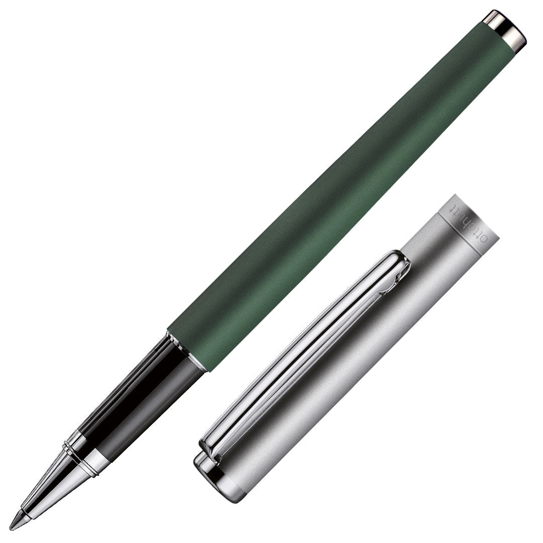 Otto Hutt design01 Frosted Sage Green with Ruthenium Trim Rollerball
