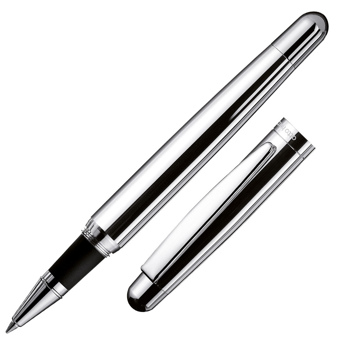 Otto Hutt design 02 Rollerball Pen Shine Silver with Platinum Plating