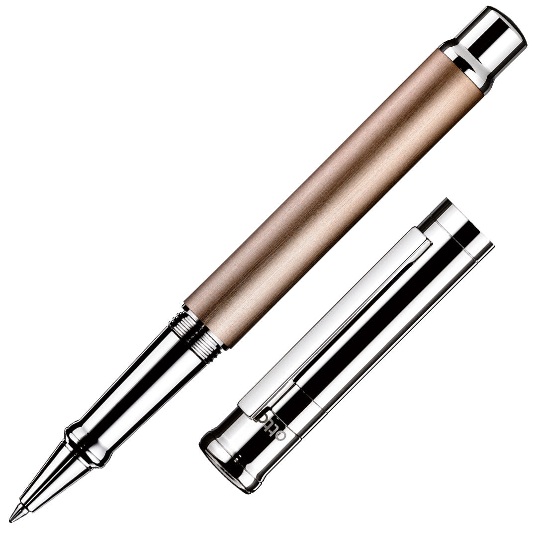 Otto Hutt design04 Rollerball Pen Frosted Sand with Platinum Plating