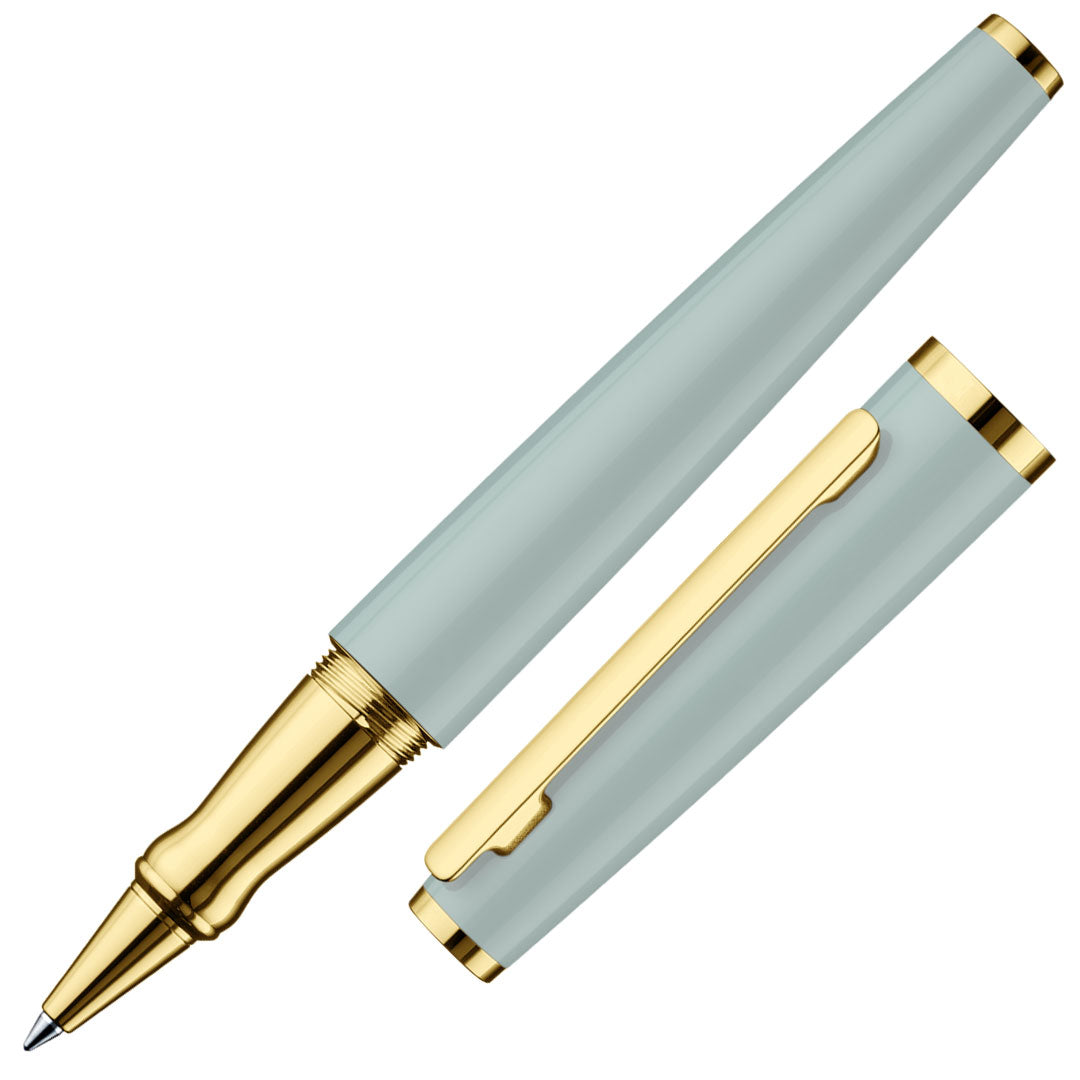 Otto Hutt design 06 Rollerball Pen Gloss Pistachio with Gold Trim