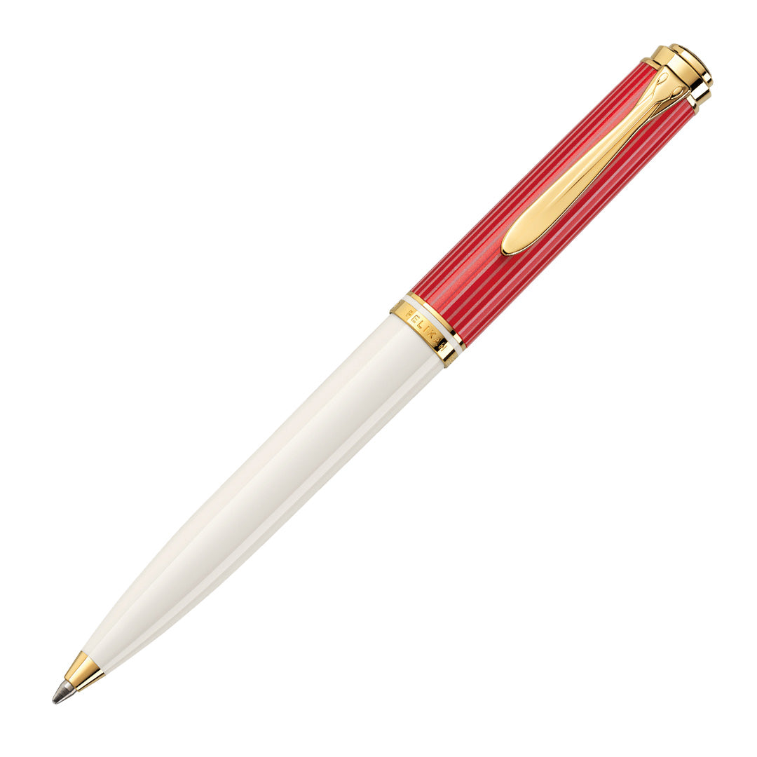 Pelikan Souveran K600 Ballpoint Pen Red-White Special Edition