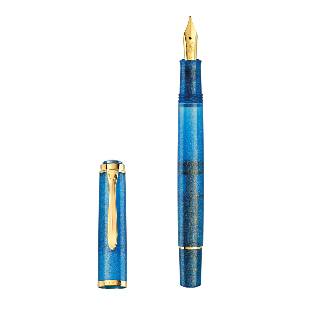 Pelikan Classic M200 Fountain Pen Gift Set Golden Lapis