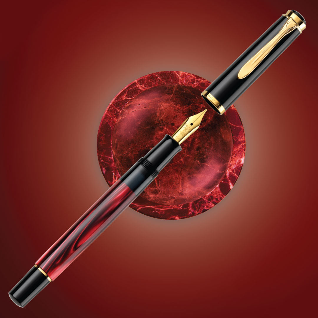 Pelikan Classic M200 Fountain Pen Red Marbled Special Edition