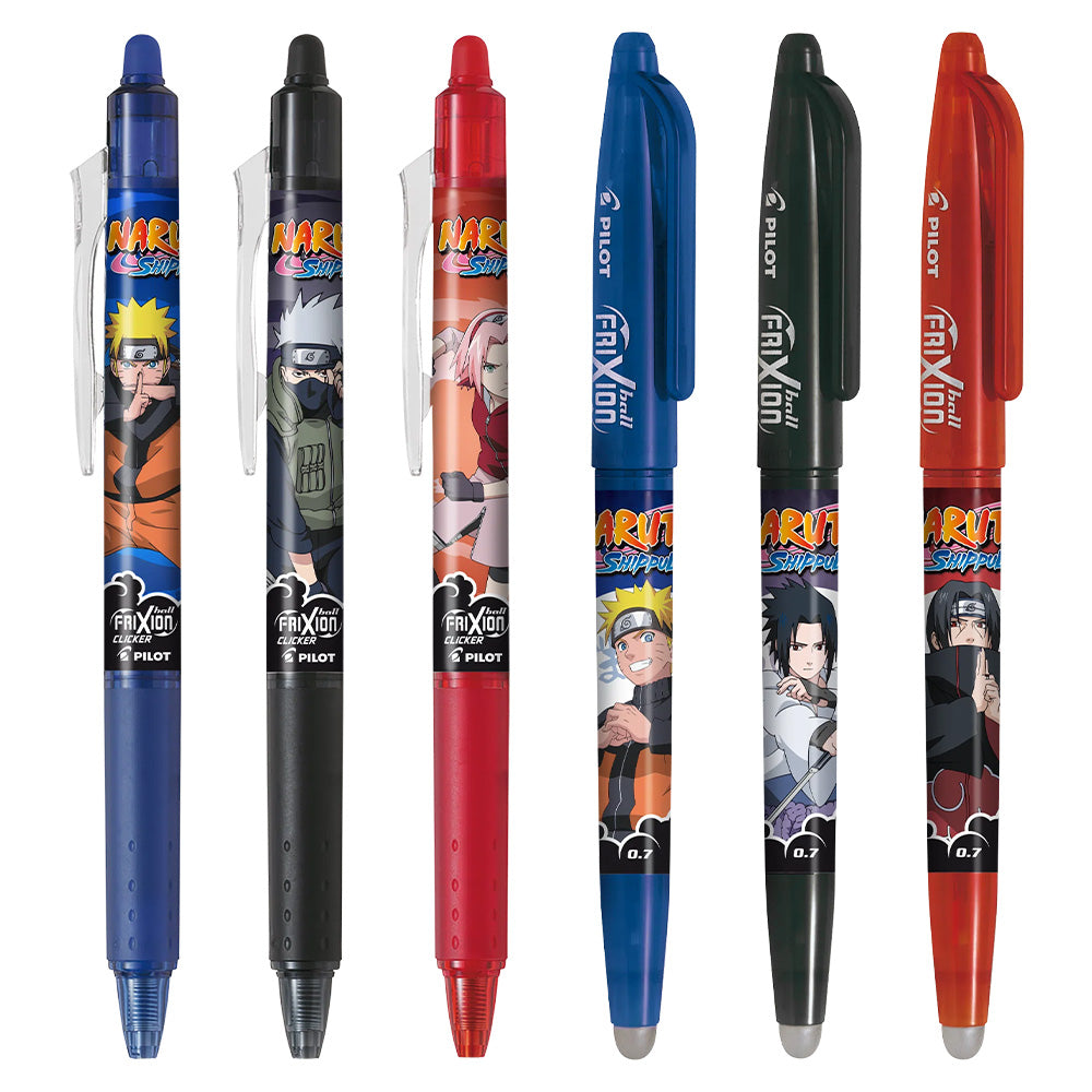 Pilot FriXion x Naruto Shippuden Limited Edition Set of 6