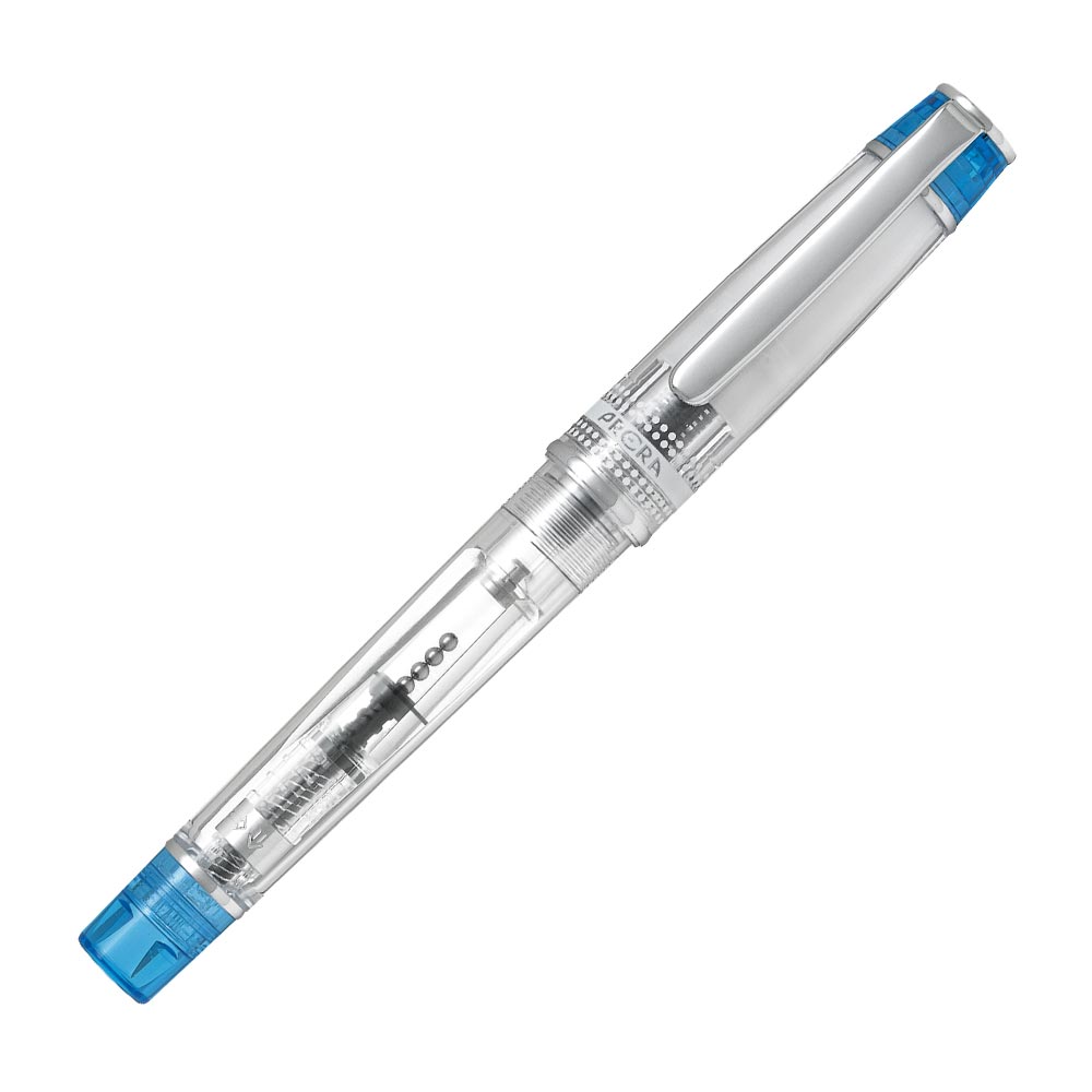Pilot Prera Fountain Pen Transparent with Turquiose Trim