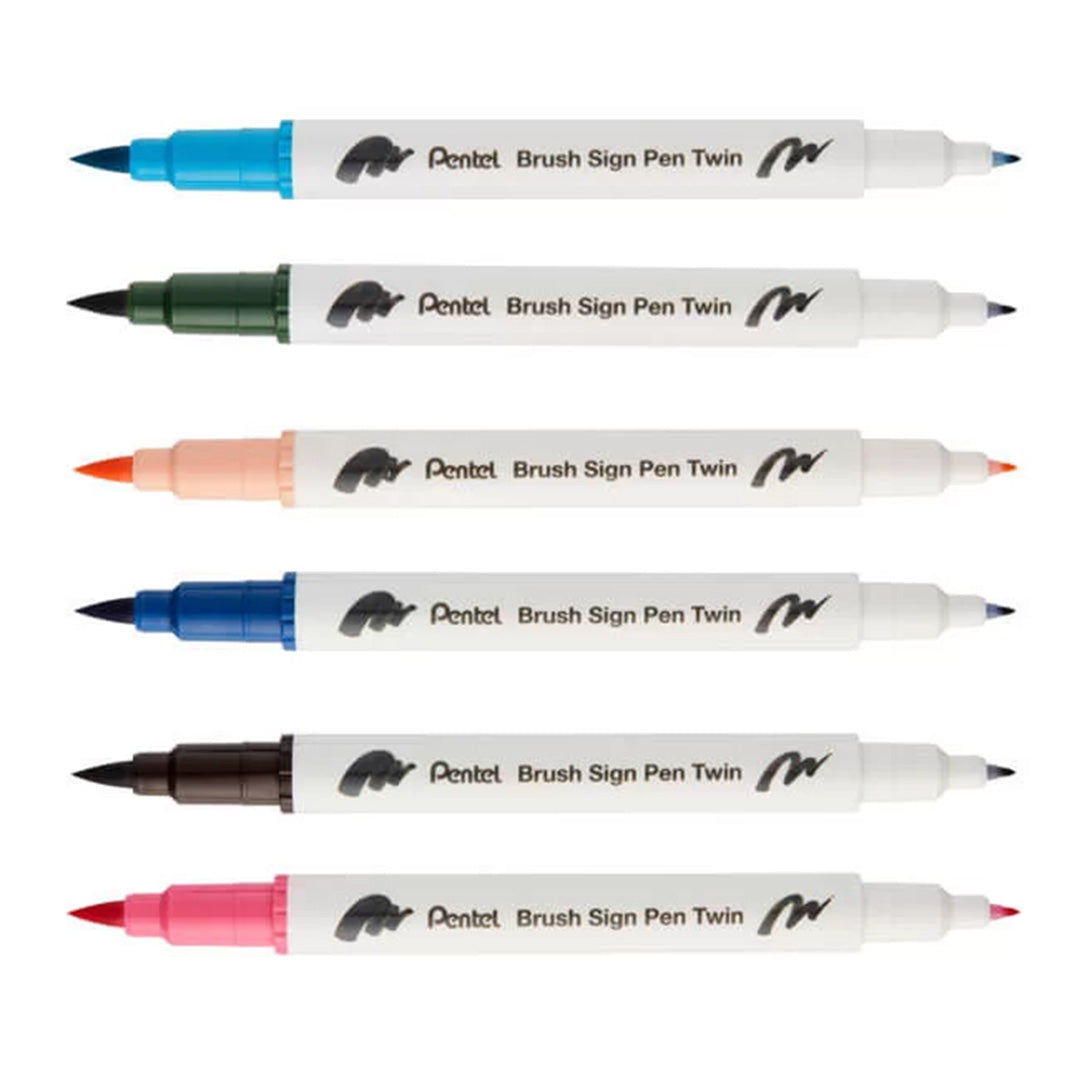 Pentel Touch Brush Sign Pen Twin Tip SESW30C