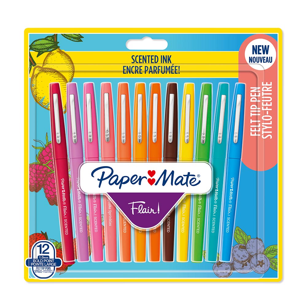 Paper Mate Flair Scented Pen 0.7mm Sunday Brunch Assorted Set of 12