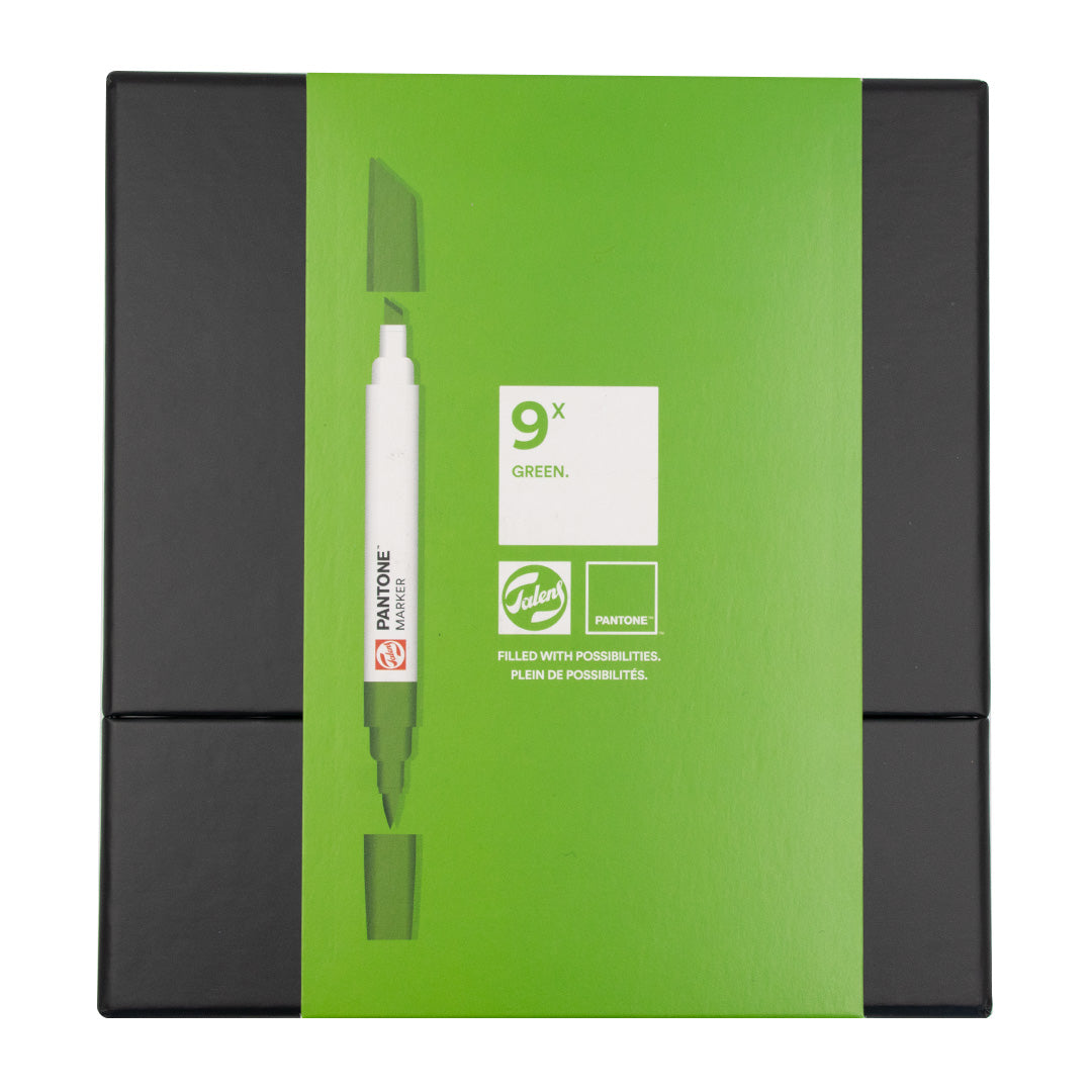 Talens Pantone Water Based Marker Set Of 9 Green