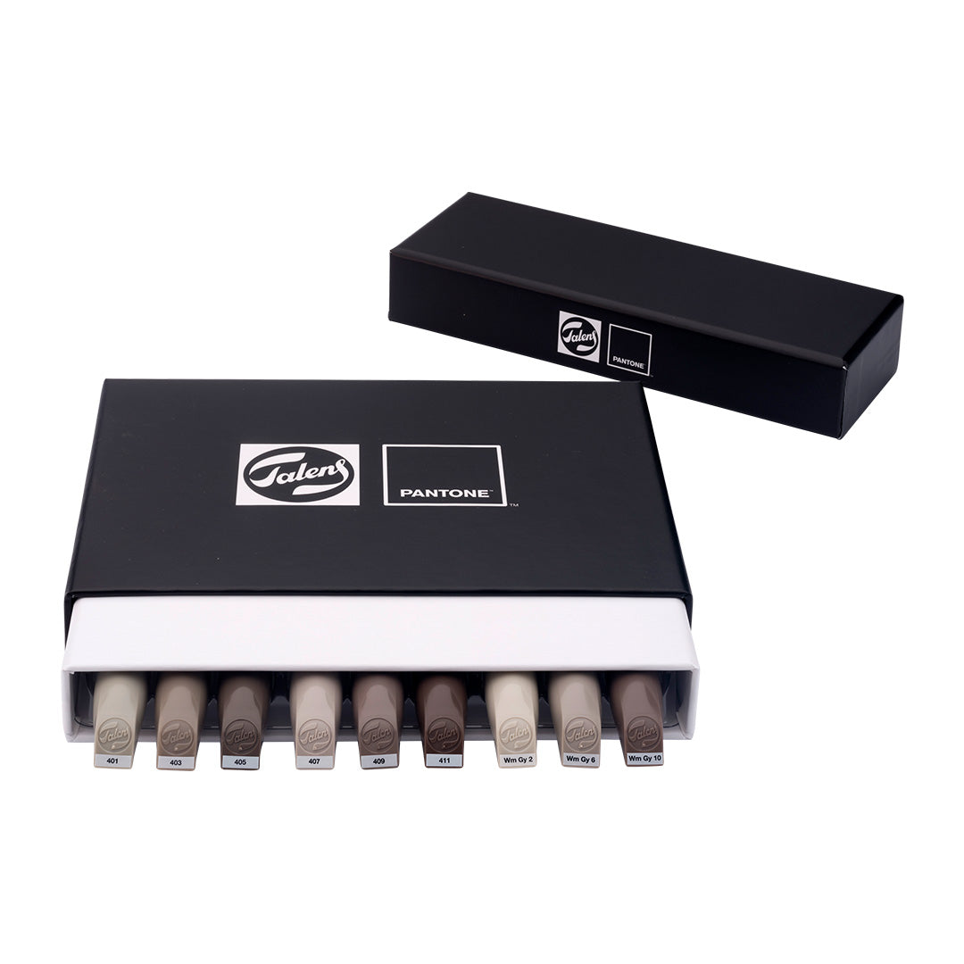 Talens Pantone Water Based Marker Set Of 9 Warm Grey