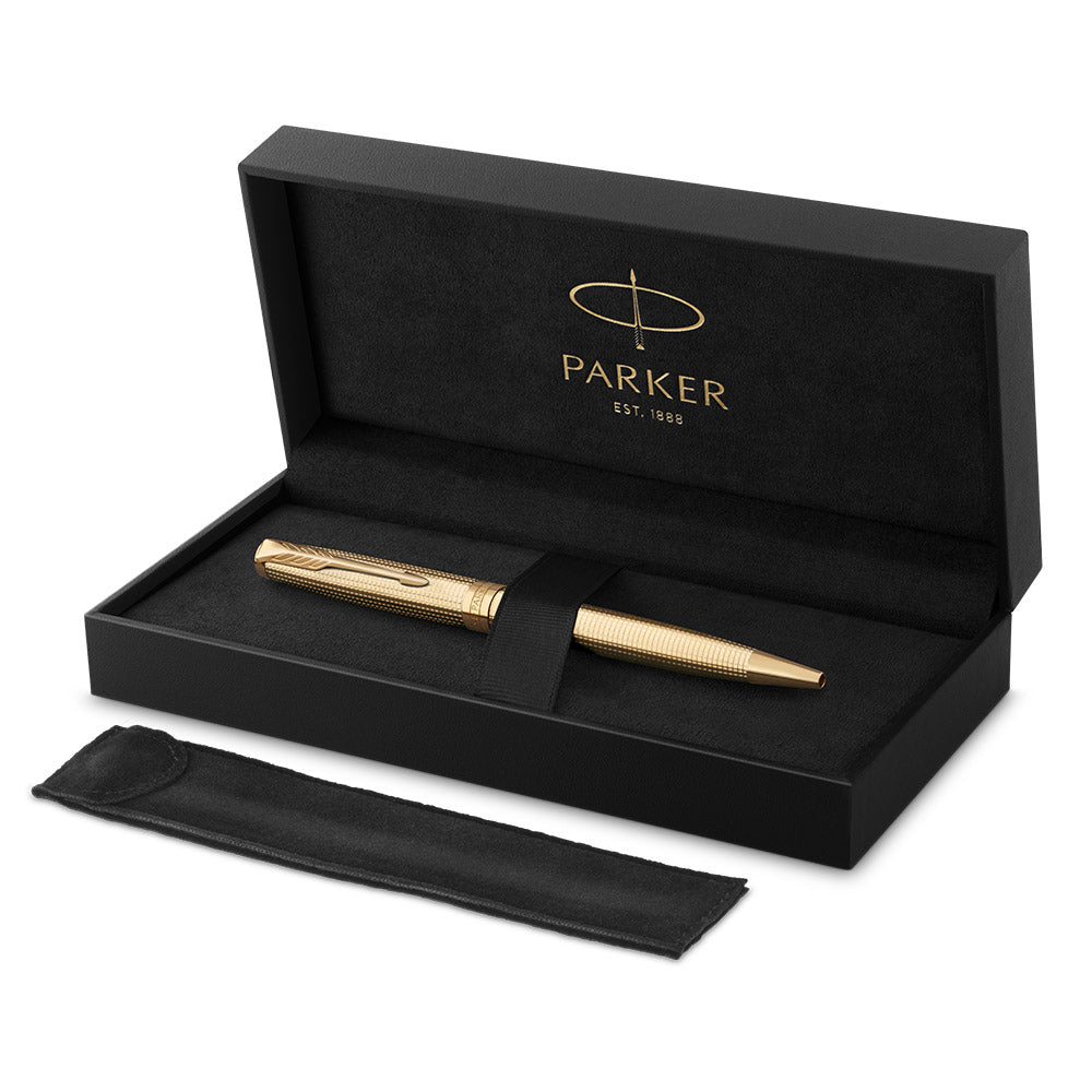 Parker Sonnet Ballpoint Pen Cisele Gold
