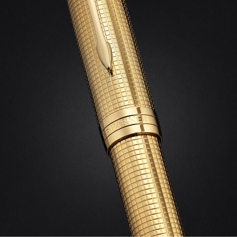 Parker Sonnet Rollerball Pen Cisele Gold