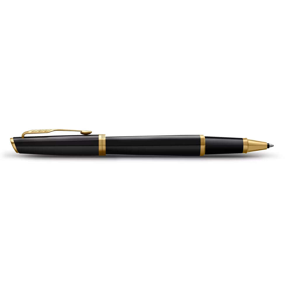 Parker Meridian Rollerball Pen Black Lacquer with Gold Trim