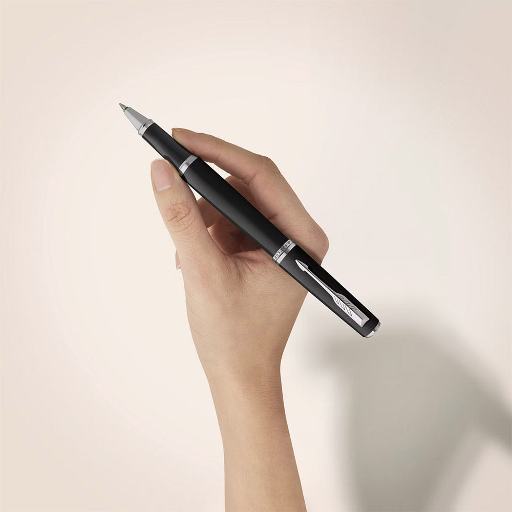 Parker Meridian Rollerball Pen Black Lacquer with Chrome Trim