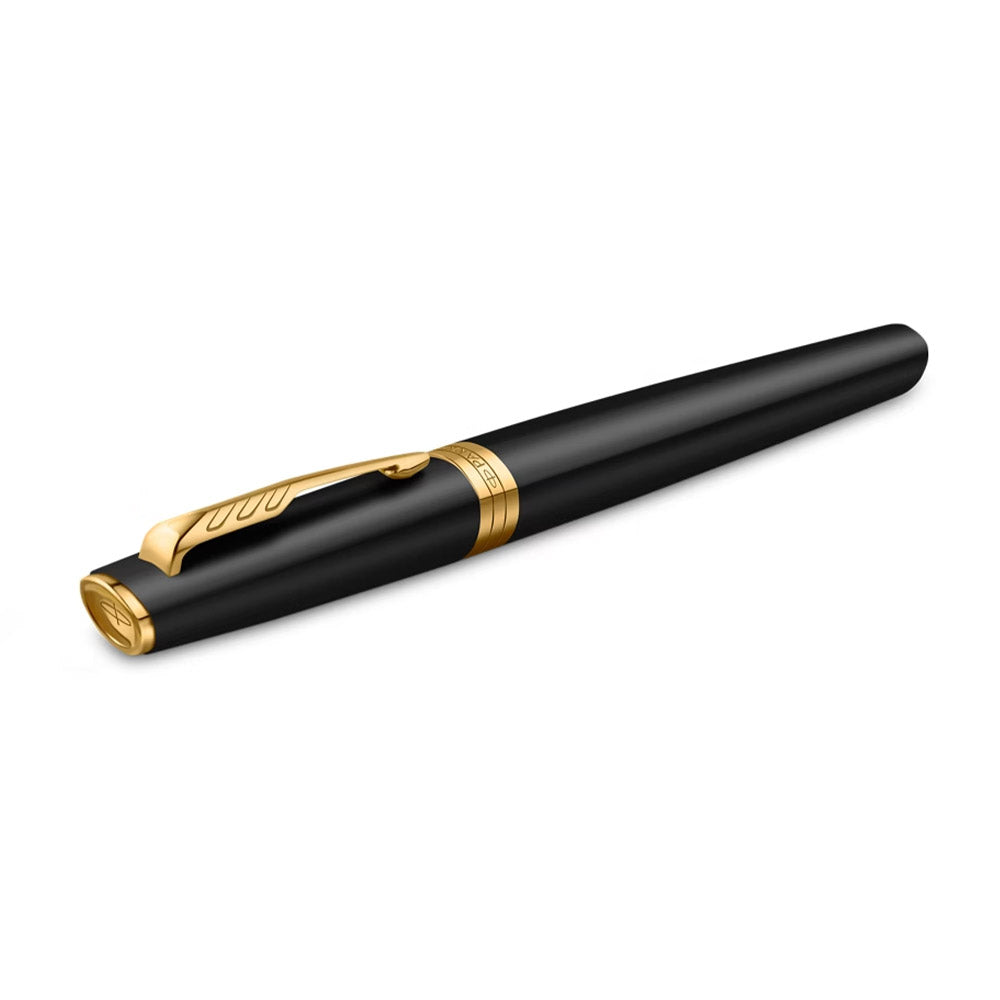 Parker Meridian Rollerball Pen Matte Black Lacquer with Gold Trim
