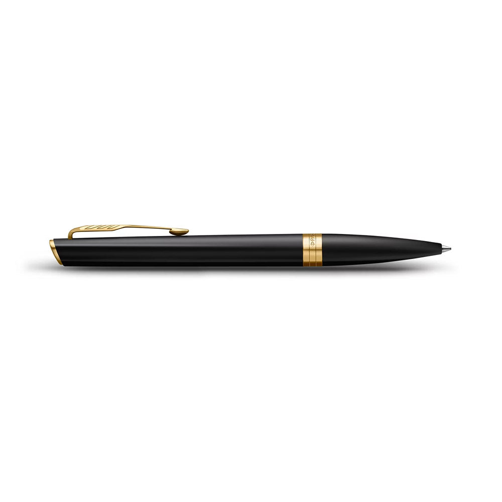 Parker Meridian Ballpoint Pen Matte Black Lacquer with Gold Trim