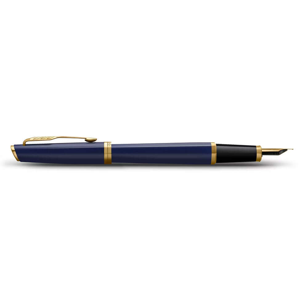 Parker Meridian Fountain Pen Blue Lacquer with Gold Trim
