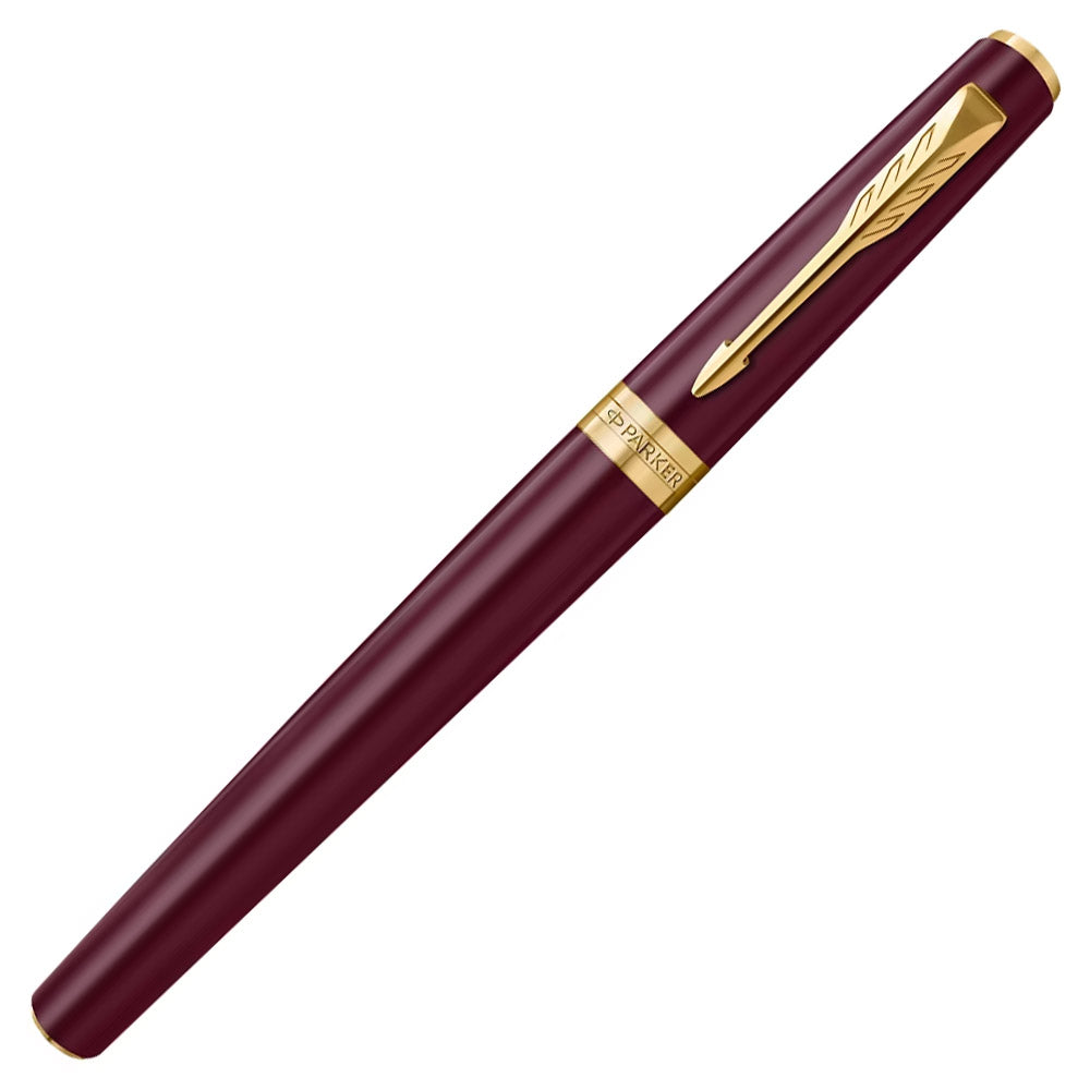 Parker Meridian Rollerball Pen Red Lacquer with Gold Trim