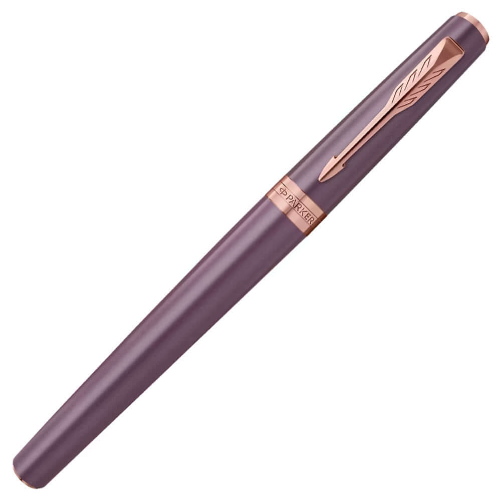 Parker Meridian Fountain Pen Purple Lacquer with Rose Gold Trim