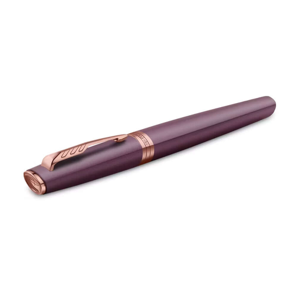 Parker Meridian Fountain Pen Purple Lacquer with Rose Gold Trim