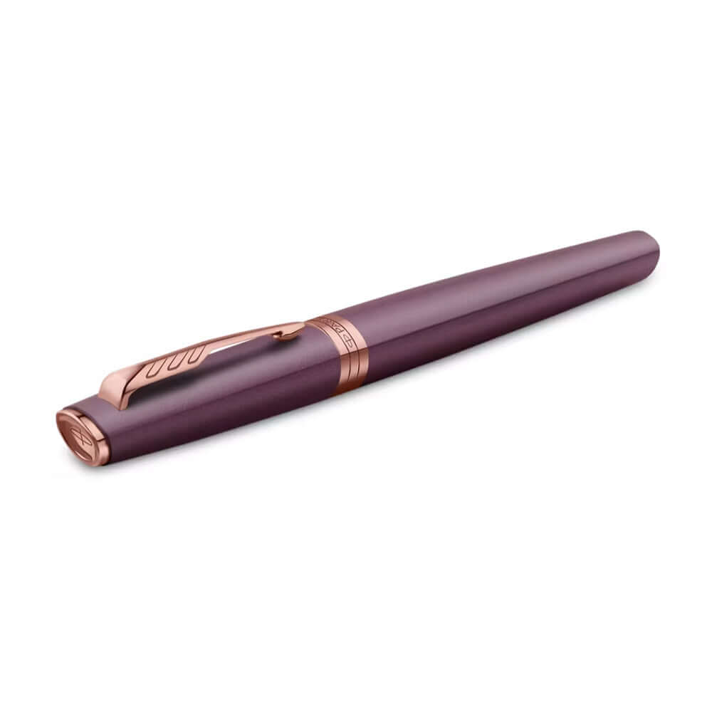 Parker Meridian Rollerball Pen Purple Lacquer with Rose Gold Trim