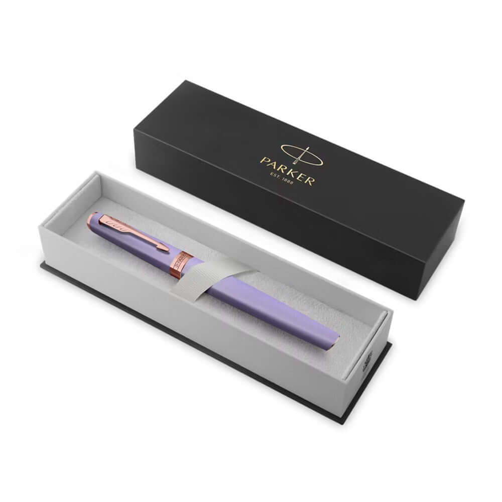 Parker Meridian Fountain Pen Lilac Lacquer with Rose Gold Trim