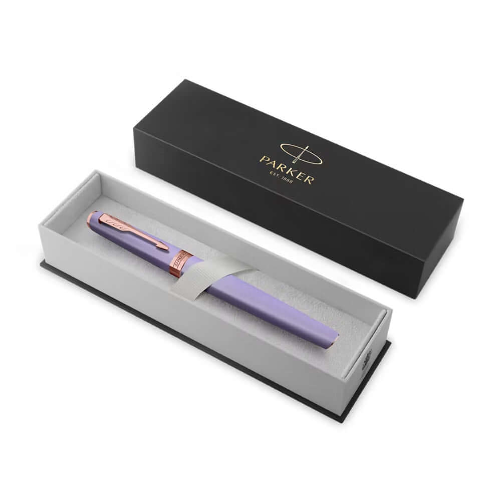 Parker Meridian Rollerball Pen Lilac Lacquer with Rose Gold Trim