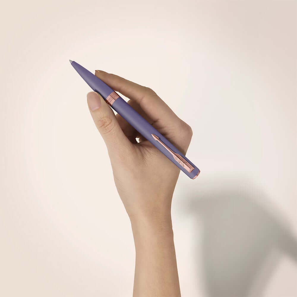 Parker Meridian Ballpoint Pen Lilac Lacquer with Rose Gold Trim