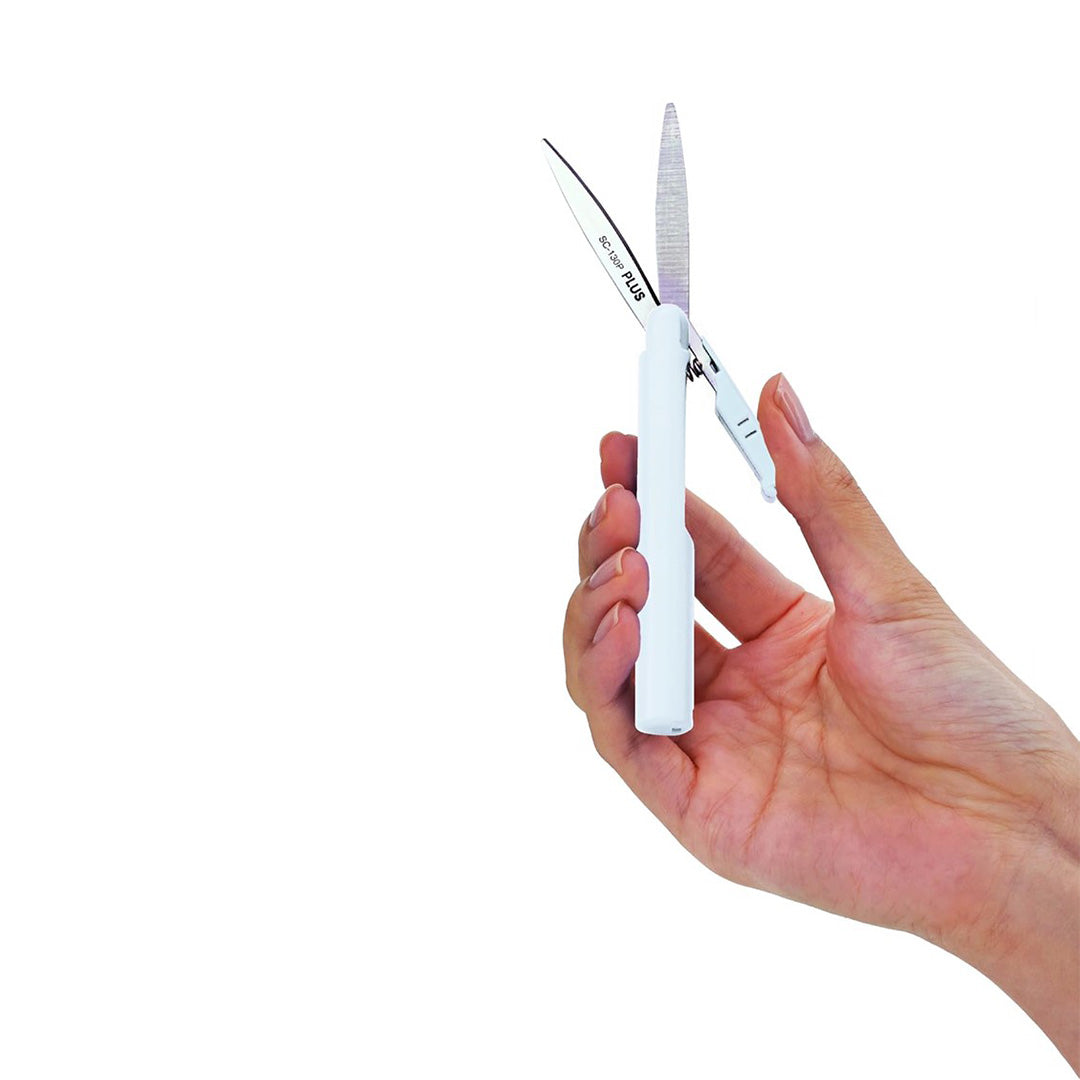 PLUS Pocket Scissors White