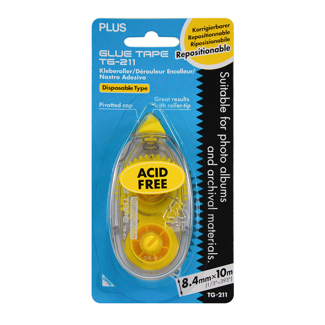 PLUS Repositionable Glue Roller 10m x 8.4mm
