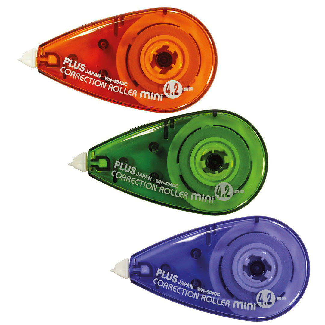 PLUS Mini Correction Roller 6m x 4.2mm Pack of 3