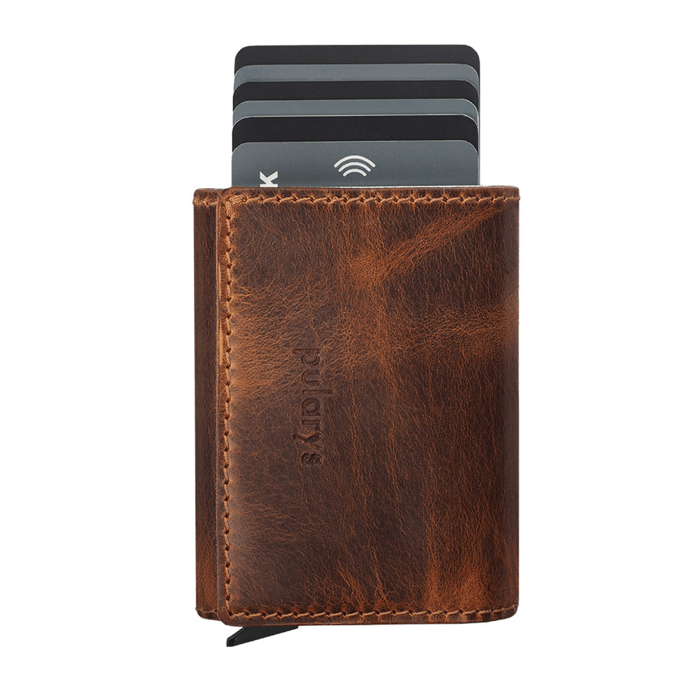 Pularys BOSTO Saddle Leather RFID Wallet