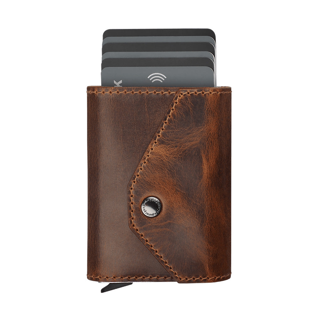 Pularys PORTER Saddle Leather RFID Wallet
