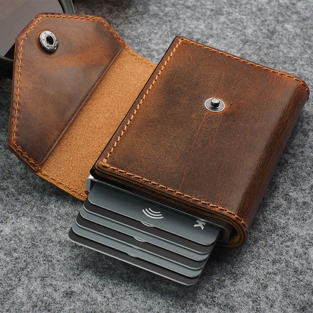 Pularys PORTER Saddle Leather RFID Wallet